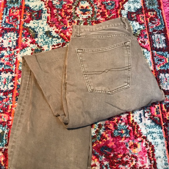 Lucky Brand Beige Brown Grey Jeans Men’s 36 X 32 - Picture 4 of 7